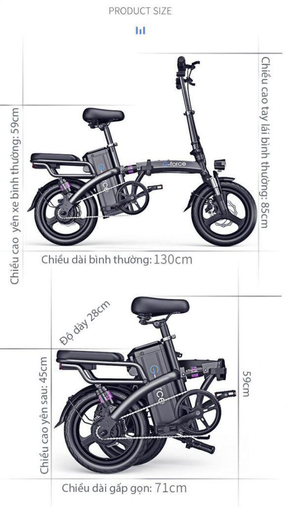 xe đạp điện G-Force C14 Plus